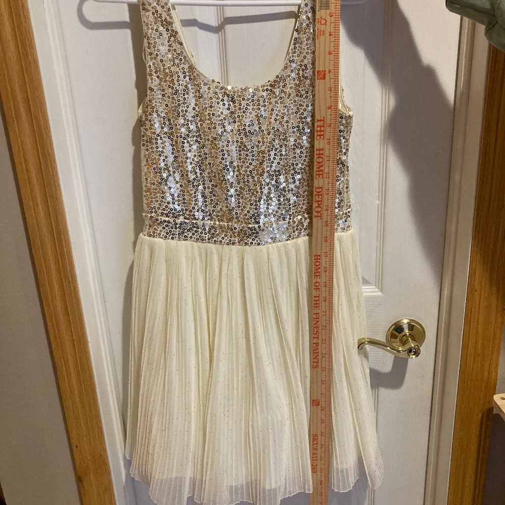 Dress gold sequence  NWT
